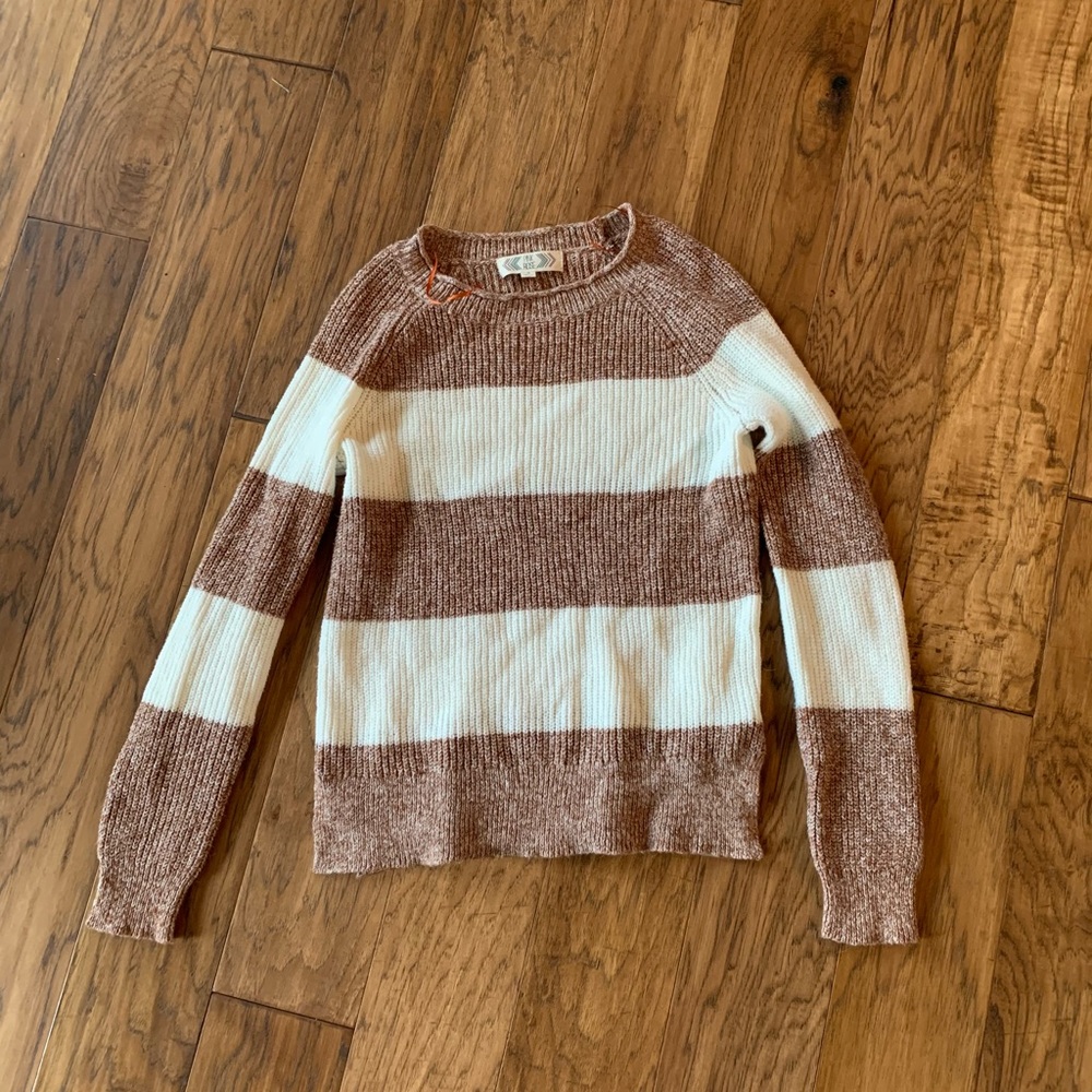 Cotton striped sweater
